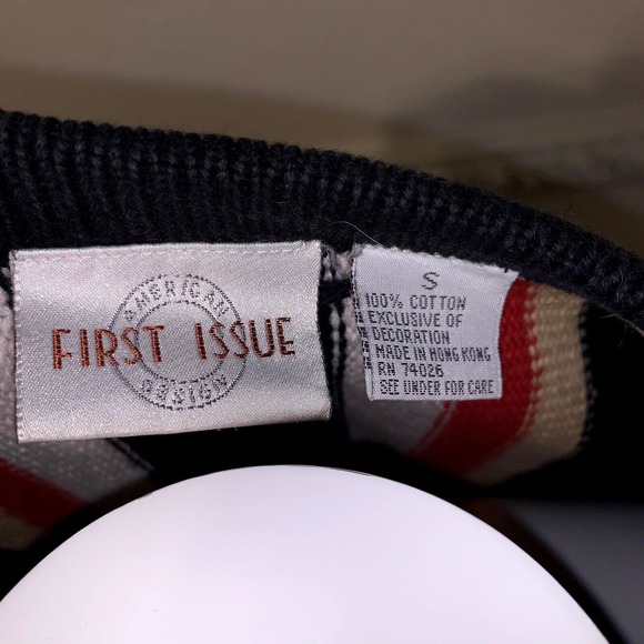 First Issue Tribal Print Cardigan Sweater Native Indian Boho Button Up Womens Sm - Picture 7 of 7